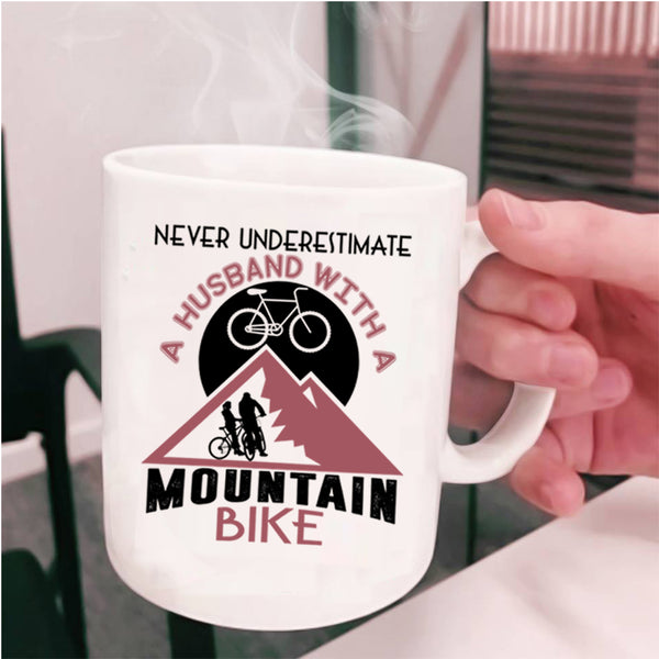 Married Coffee Mug, Husband With A Mountain Bike Cup