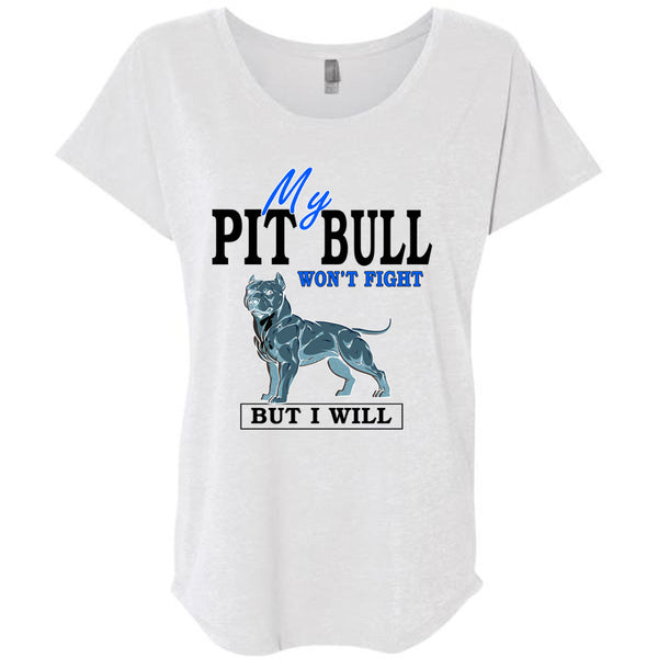 My Pit Bull Won't Fight T Shirt, I Love Dogs T Shirt, Awesome T-Shirts