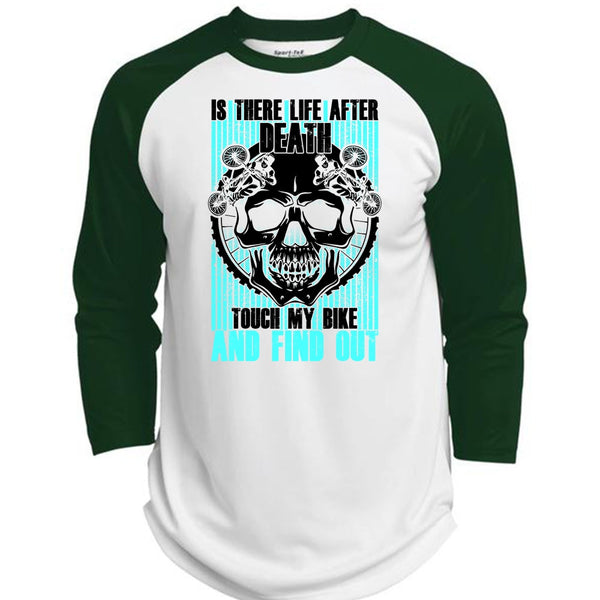 Touch My Bike And Find Out T Shirt, I Love Biker T Shirt, Awesome T-Shirts  (Polyester Game Baseball Jersey)