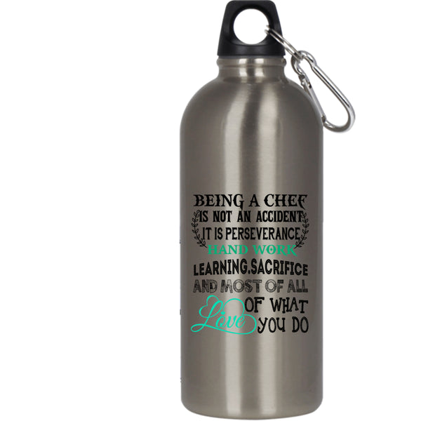 Being A Chef 20 oz Stainless Steel Bottle,Most Of All Love Outdoor Sports Water Bottle