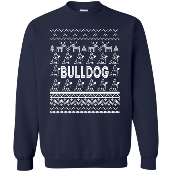 Coolest Bulldog T Shirt, Dog Merry Christmas Sweatshirt