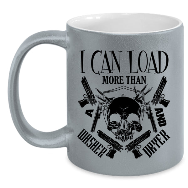 Cool Hunter Coffee Mug, I Can Load More Than Washer Dryer Accent Mug