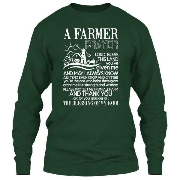 A Farmer Prayer T Shirt, Coolest Farmer T Shirt
