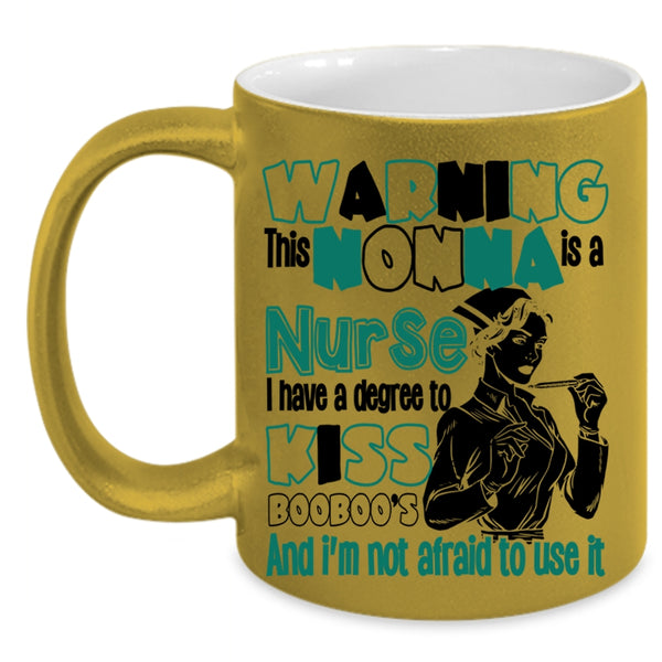 Cute Nurses Coffee Mug, This Nonna Is A Burse Accent Mug