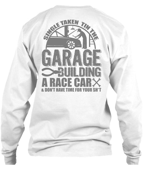 Garage Building A Race Car T Shirt, I Love Mechanic T Shirt
