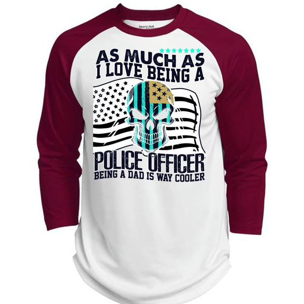 I Love Being A Police Officer T Shirt, I Love Police T Shirt, Awesome T-Shirts  (Polyester Game Baseball Jersey)