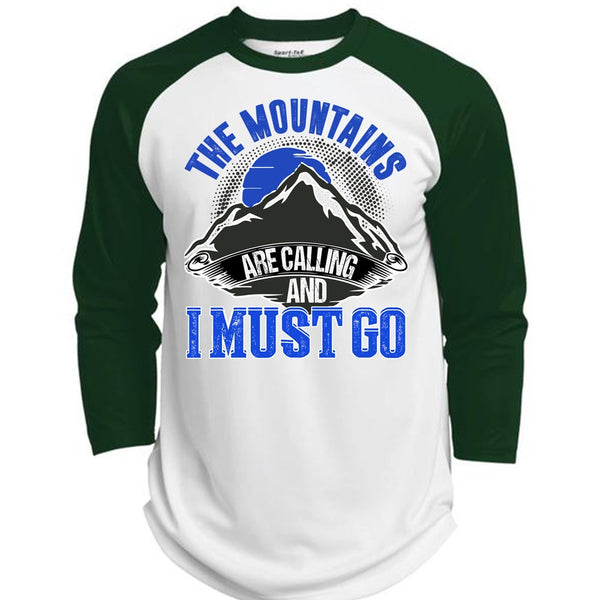 The Mountains Are Calling T Shirt, I Love Mountain T Shirt, Awesome T-Shirts  (Polyester Game Baseball Jersey)