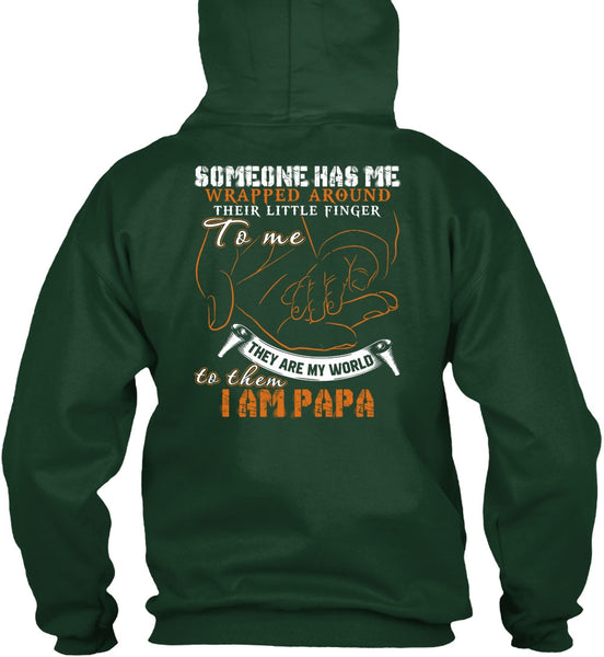 I Am Papa T Shirt, They Are My World T Shirt