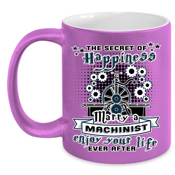 I Love Machinist Coffee Mug, Marry A Machinist Accent Mug