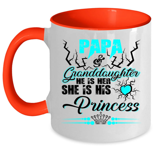 Cool Papa Coffee Mug, Papa And Granddaughter Accent Mug