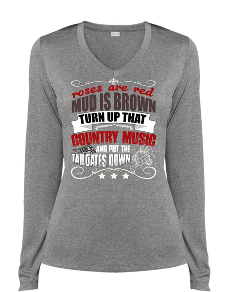 Country Music And Put The Tailgates Down T Shirt, I Love Music T Shirt