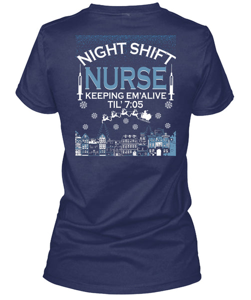 Night Shift Nurse Keeping T Shirt, This Girl Loves Christmas T Shirt