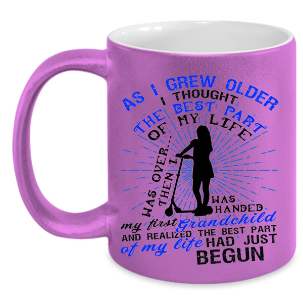 The Best Part Of My Life Coffee Mug, My First Grandchild Accent Mug