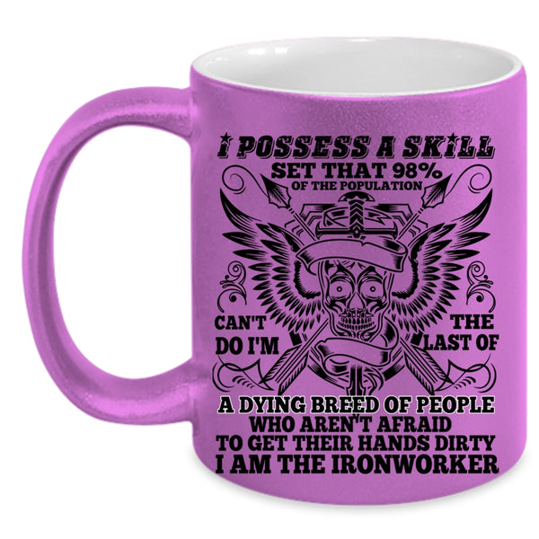 Cool Ironworker Coffee Mug, I Am The Ironworker Accent Mug