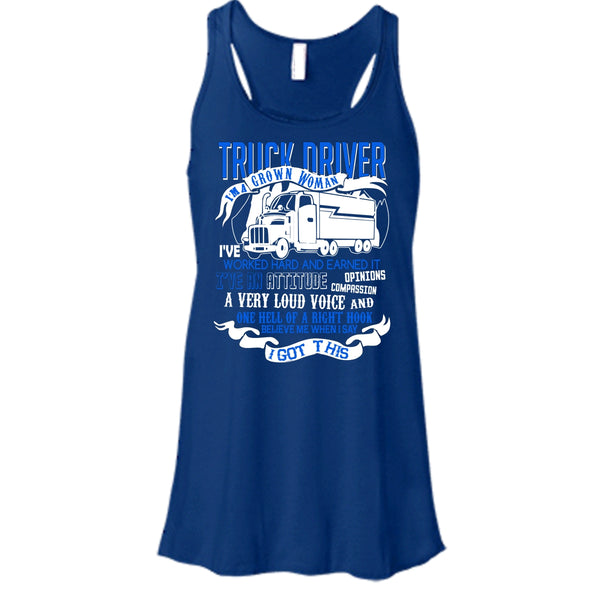 Trucker Driver T Shirt, I'm A Grow Woman Tank Top