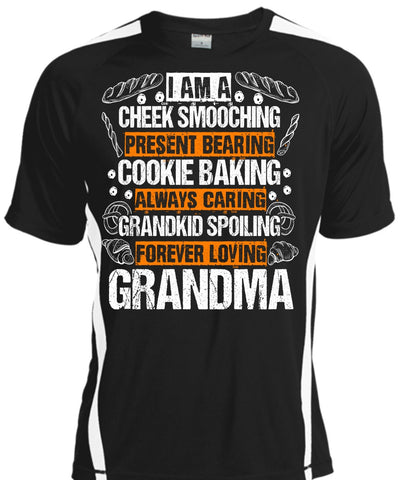 A black t-shirt with the shopify logo