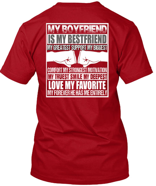 My Boyfriend Is My Best Friend T Shirt, Love My Favorite T Shirt