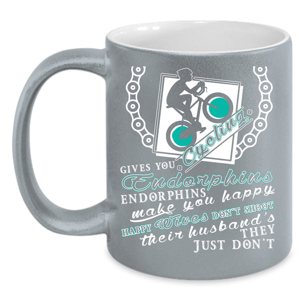 Cycling Coffee Mug, My Husband Coffee Cup
