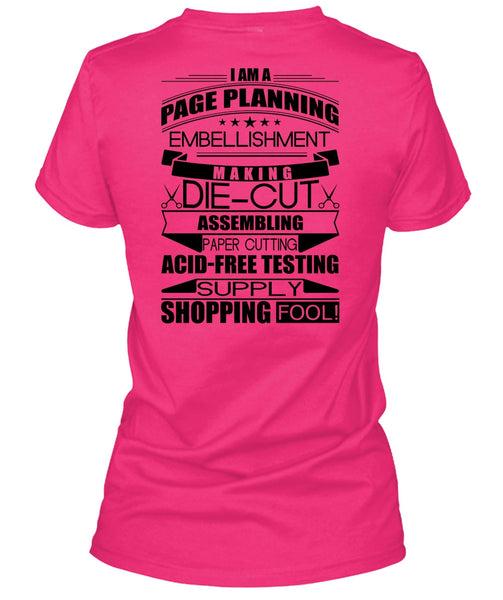 I Am A Page Panning T Shirt, I Love Planner T Shirt
