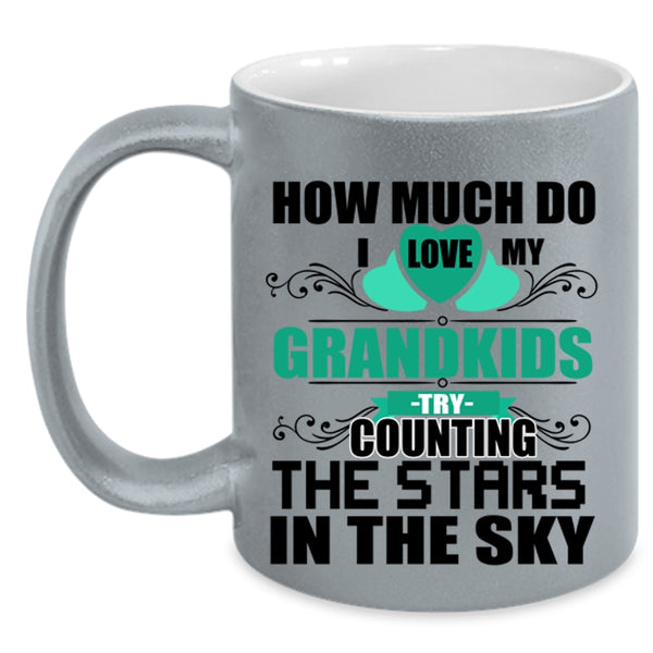 Counting The Stars In The Sky Coffee Mug, I Love My Grandkids Accent Mug