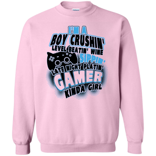 Coolest Gaming Girl T Shirt, I'm A Boy Crushin' Sweatshirt