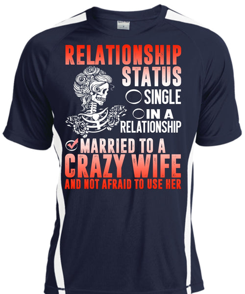 Married To A Crazy Wife T Shirt, Being A Wife T Shirt, Cool Shirt