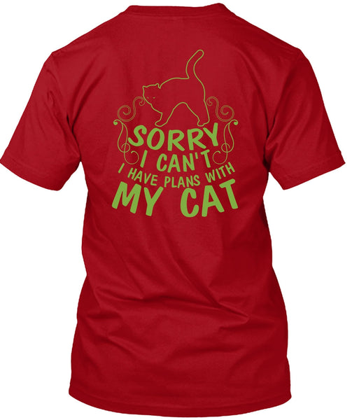 I Have Plans With My Cat T Shirt, I Love Cat T Shirt