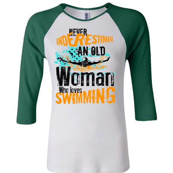 Old Woman Who Loves Swimming T Shirt, I Love Swimming T Shirt, Awesome T-Shirts