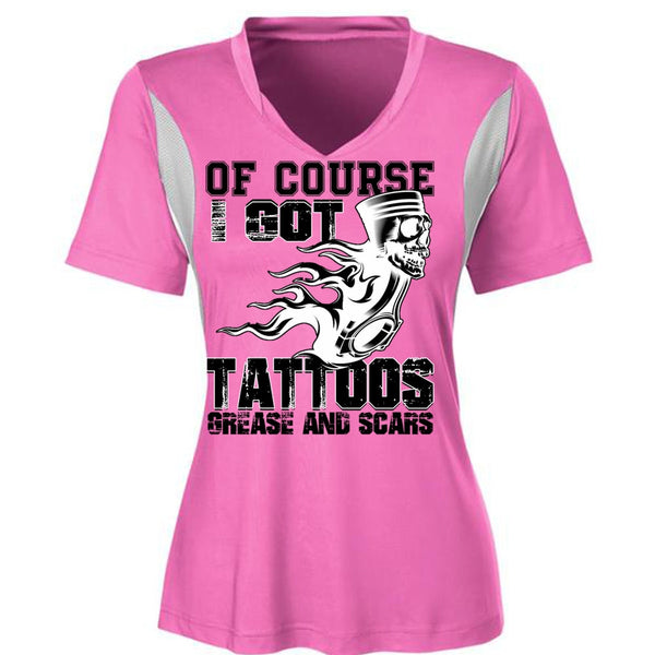 I Got Tattoos Grease T Shirt, Being A Mechanic T Shirt, Awesome T-Shirts