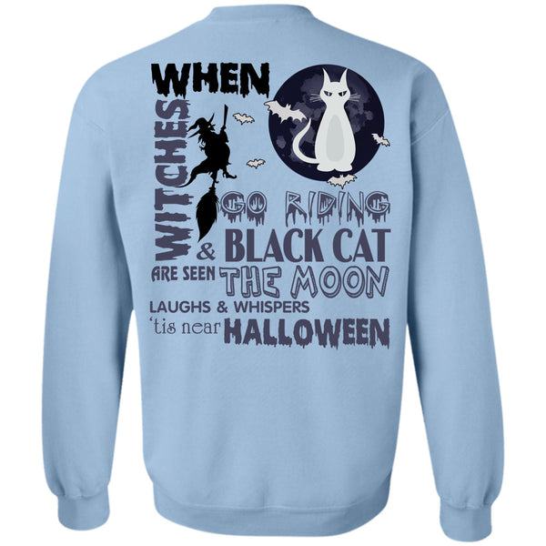 I Love You Pumpkin T Shirt, Go Riding And Black Cat Are Seen The Moon Sweatshirt