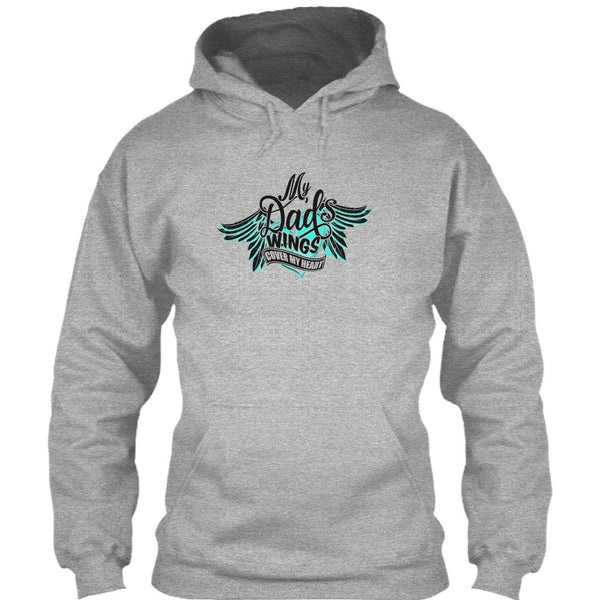 My Dad Wing's Cover My Heart T Shirt, I Love My Dad T Shirt