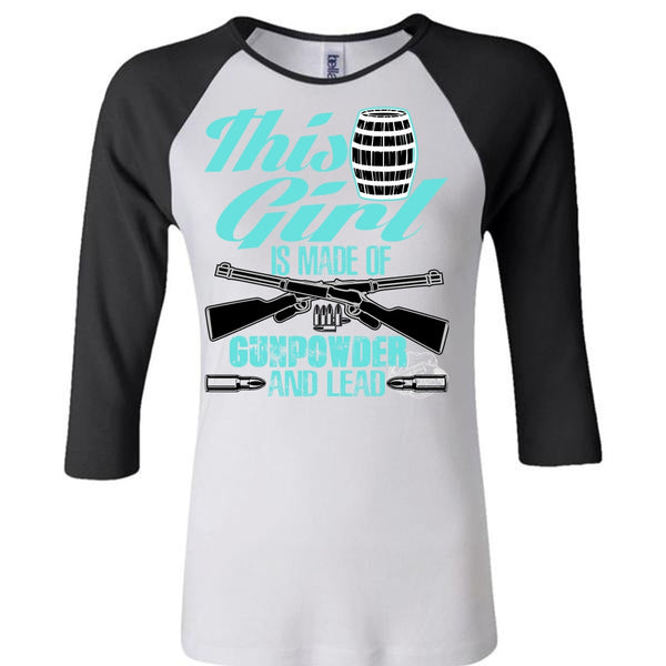 This Girl Is Made Of Gunpowder T Shirt, I Love Veteran T Shirt, Awesome T-Shirts