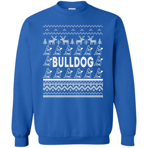 Coolest Bulldog T Shirt, Dog Merry Christmas Sweatshirt