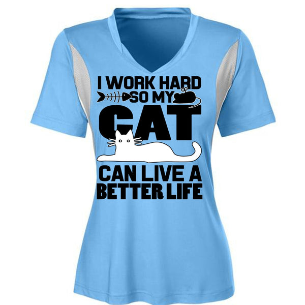 My Cat Can Live A Better Life T Shirt, I Work Hard T Shirt, Awesome T-Shirts