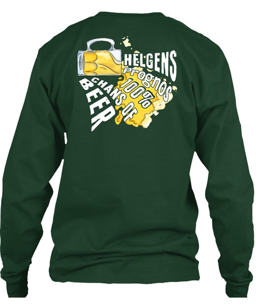 Helgens Prognos 100% Chans Of Beer T Shirt, My Favorite T Shirt