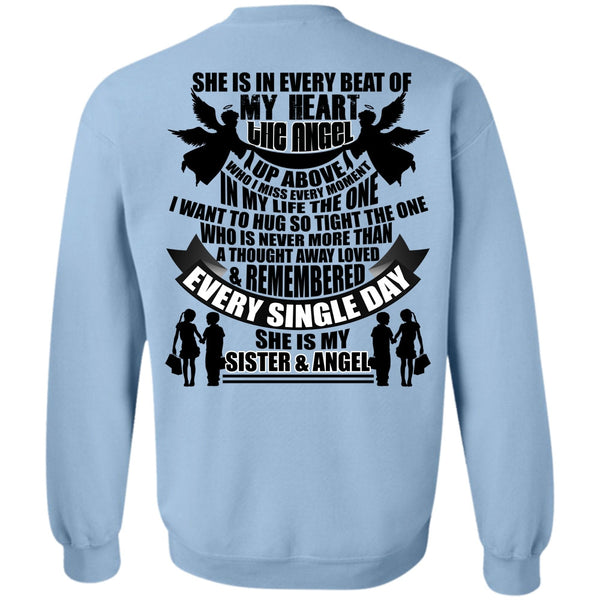 I Love Sister T Shirt, She Is My Sister And Angel Sweatshirt