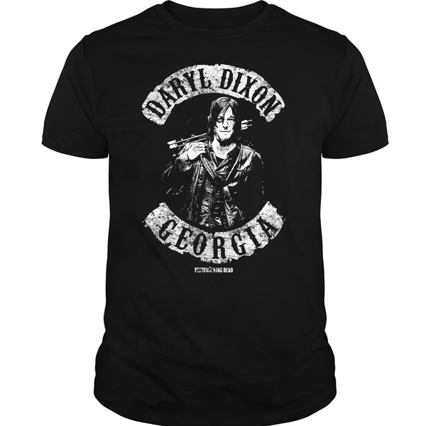 A black t-shirt with the shopify logo