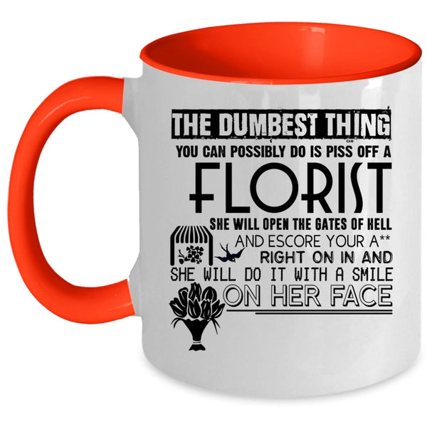Cute Gift For Florist Coffee Mug, Florist Accent Mug