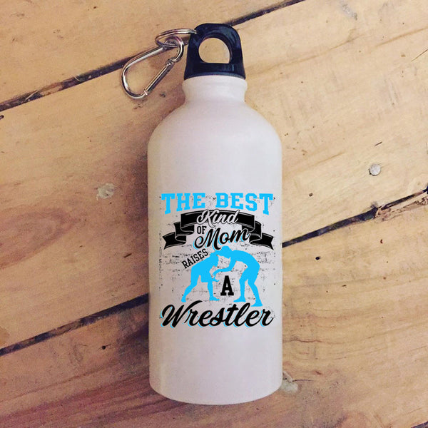 The Best Kind Of Mom Raises A Wrestle 20 oz Stainless Steel Bottle,Cool Mom Outdoor Sports Water Bottle