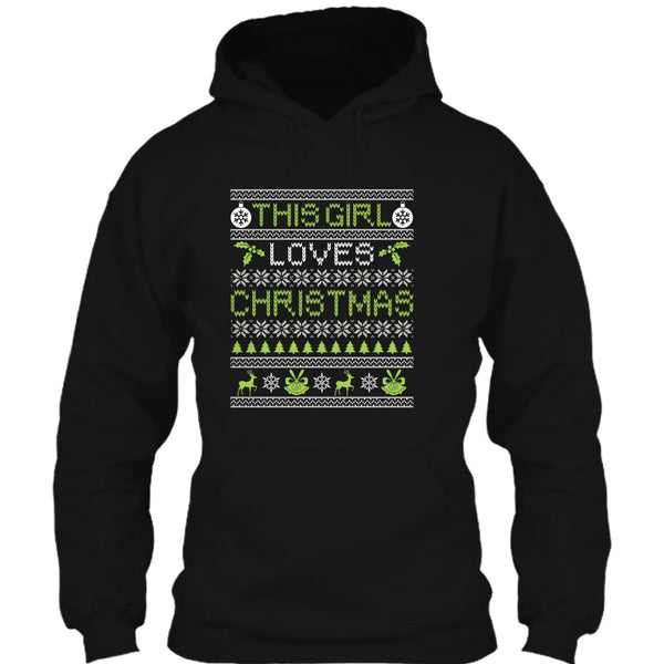 This Girl Loves Christmas T Shirt, Gift For Daughter T Shirt