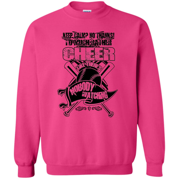 Awesome Baseball Player T Shirt, I'd Much Rather Cheer Sweatshirt