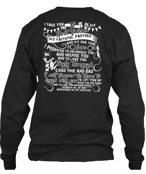 I Take You To Be My Best Friend T Shirt, Being A Husband T Shirt