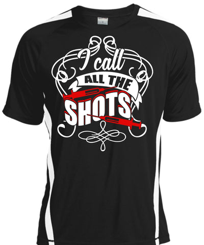 A black t-shirt with the shopify logo