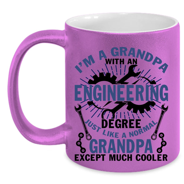 Funny Coffee Mug, I'm A Grandpa With An Engineering Degree Accent Mug