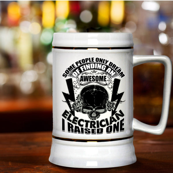 I Raise An Electrician Beer Stein 22oz, Finding An Awesome Electrician Beer Mug
