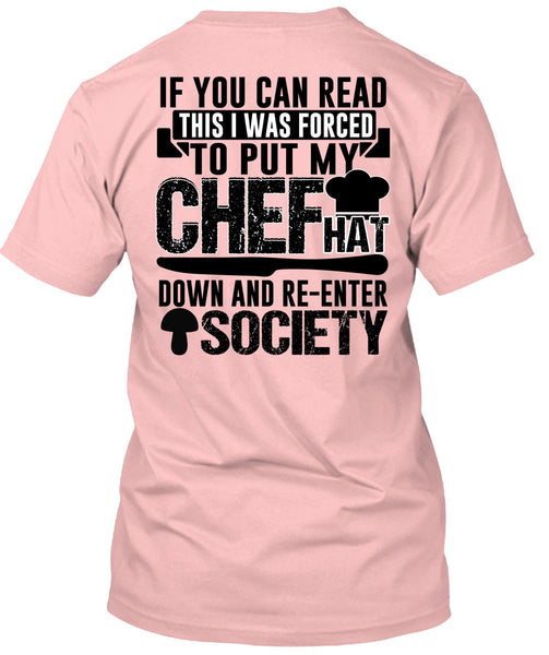 I Was Forced To Put My Chef T Shirt, I Love Cooker T Shirt