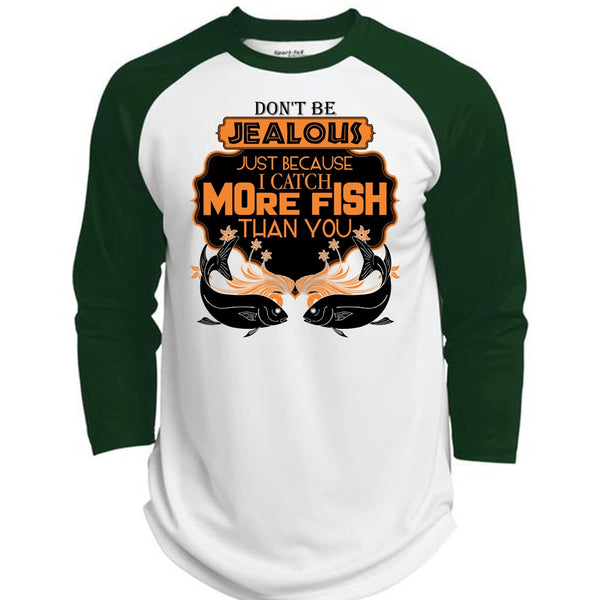 I Catch More Fish Than You T Shirt, I Love Fishing T Shirt, Awesome T-Shirts  (Polyester Game Baseball Jersey)