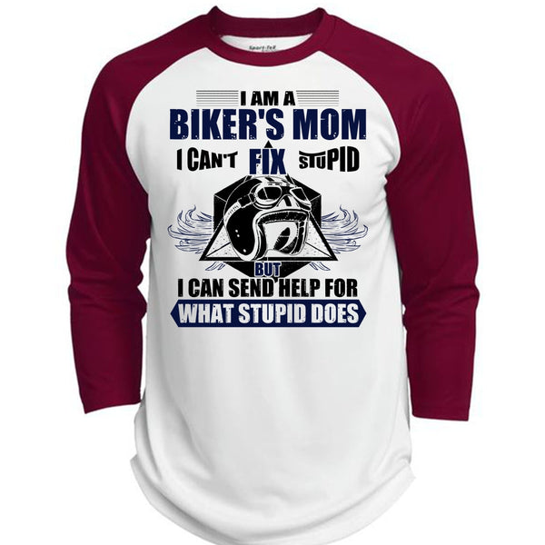 I Am A Biker's Mom T Shirt, I Love Biking T Shirt, Awesome T-Shirts  (Polyester Game Baseball Jersey)
