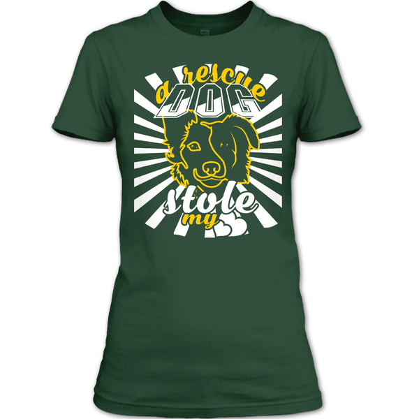 A Rescue Dog Stole My Heart T Shirt, I Love My Dog T Shirt