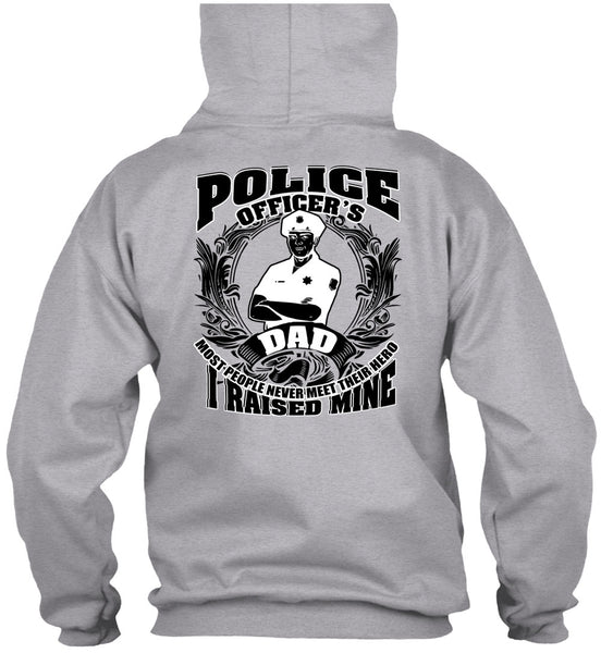 Police Officer's Dad T Shirt, I Love Police T Shirt